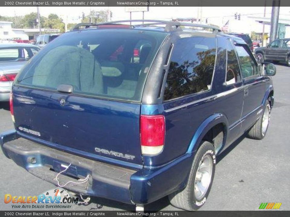 2002 Chevrolet Blazer LS Indigo Blue Metallic / Graphite Photo #3