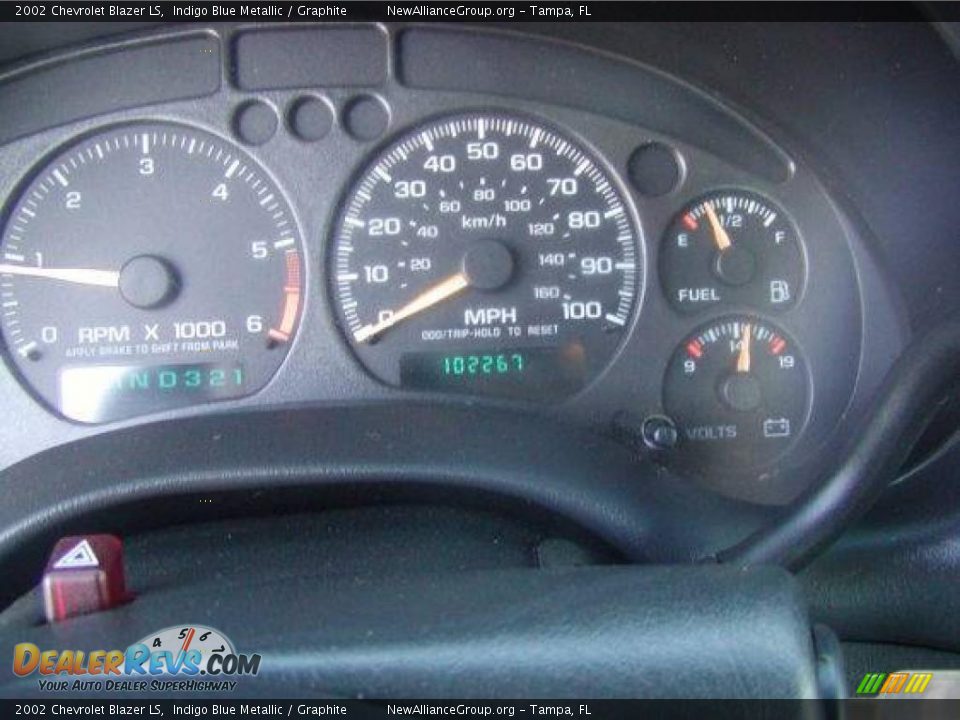 2002 Chevrolet Blazer LS Indigo Blue Metallic / Graphite Photo #7