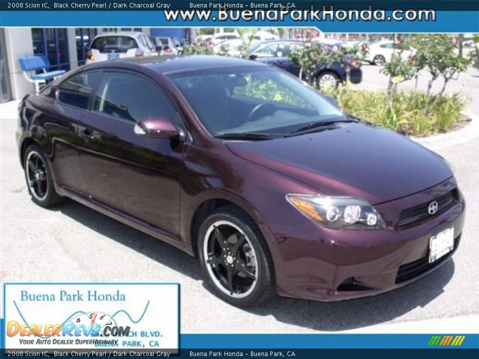2008 Scion tC Black Cherry Pearl / Dark Charcoal Gray Photo #1