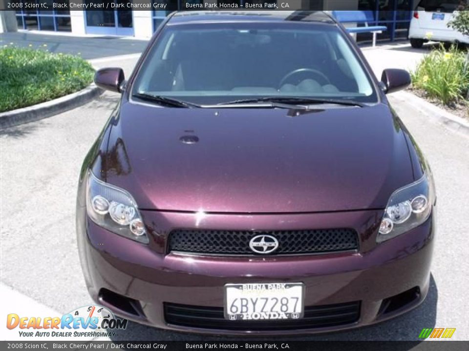 2008 Scion tC Black Cherry Pearl / Dark Charcoal Gray Photo #2