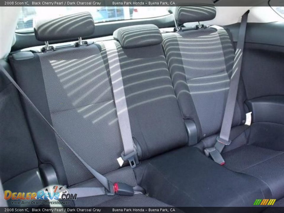 2008 Scion tC Black Cherry Pearl / Dark Charcoal Gray Photo #11