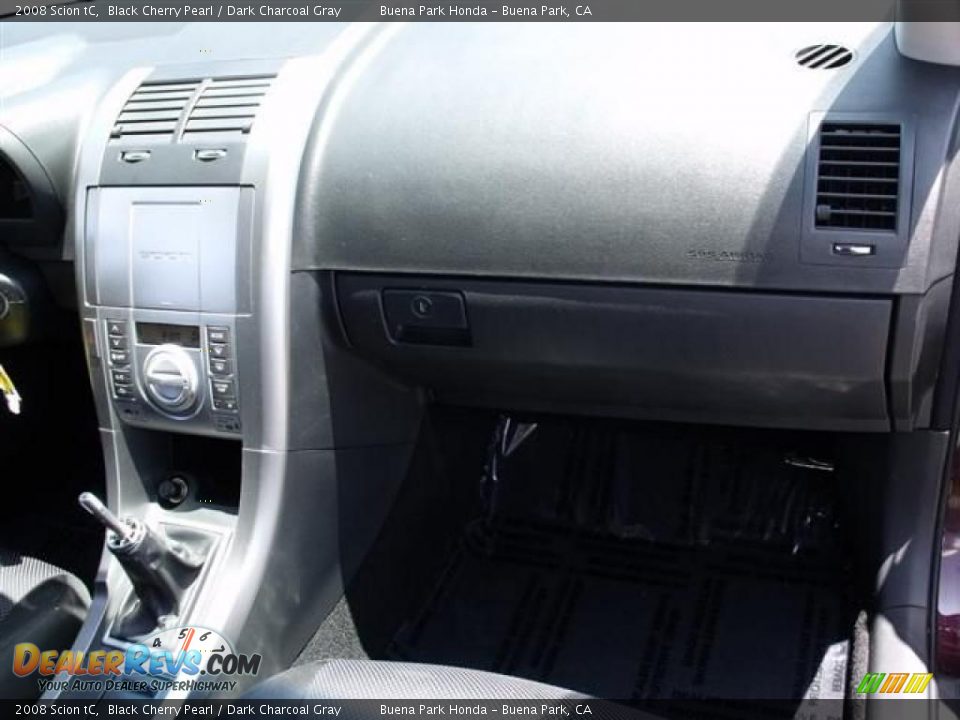 2008 Scion tC Black Cherry Pearl / Dark Charcoal Gray Photo #12
