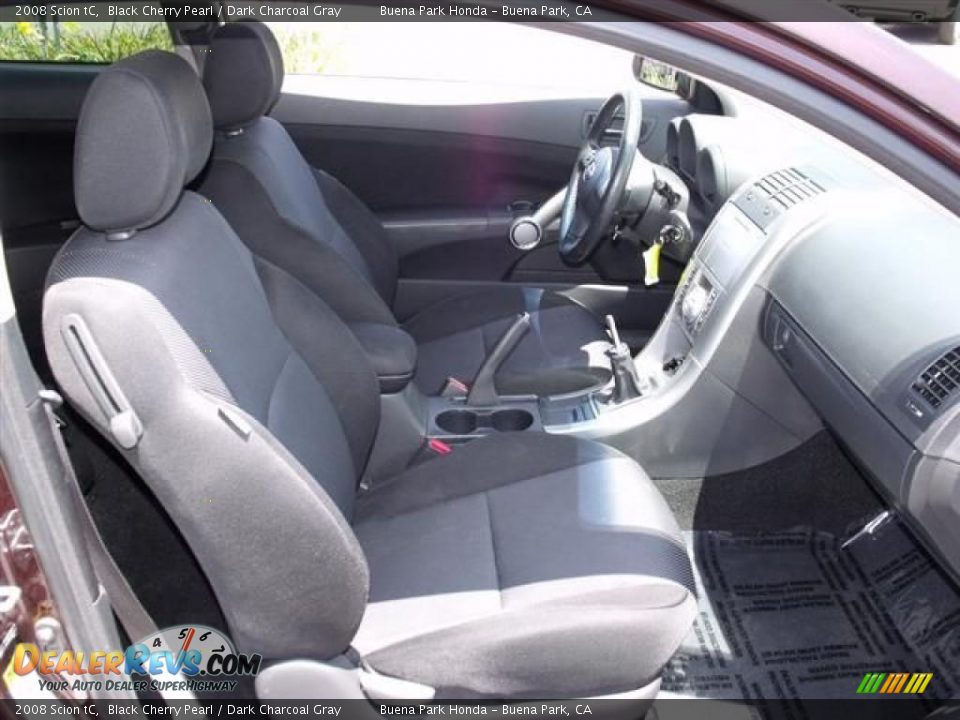 2008 Scion tC Black Cherry Pearl / Dark Charcoal Gray Photo #13