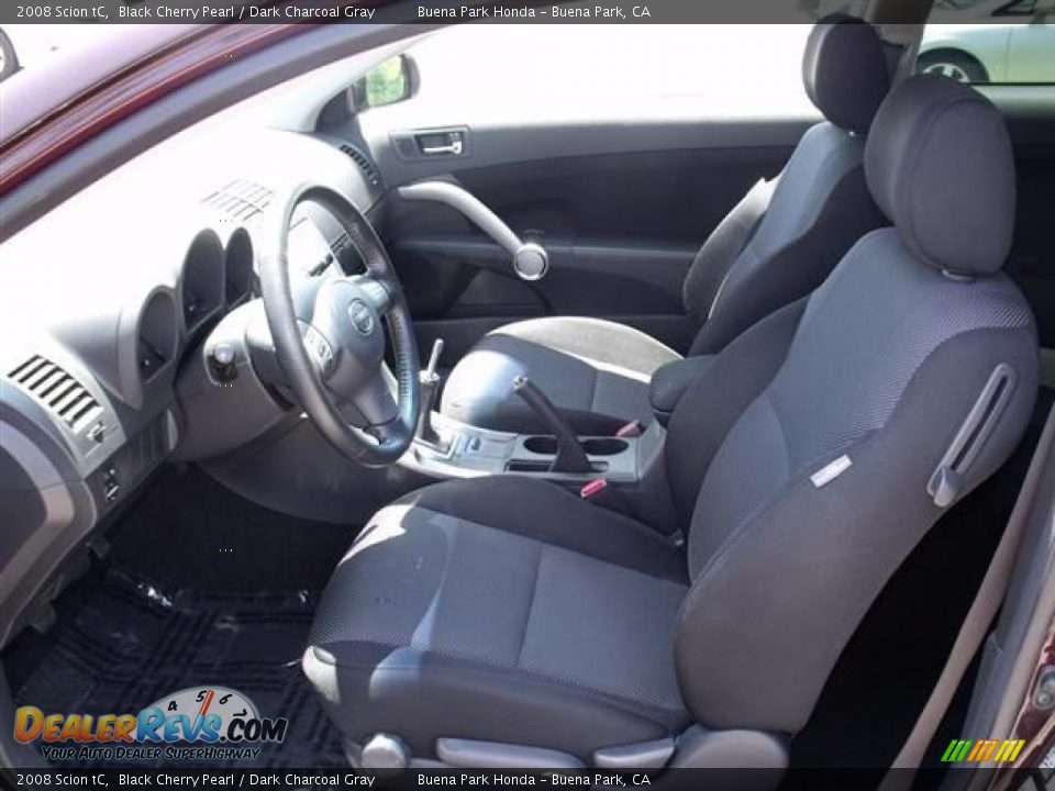2008 Scion tC Black Cherry Pearl / Dark Charcoal Gray Photo #18