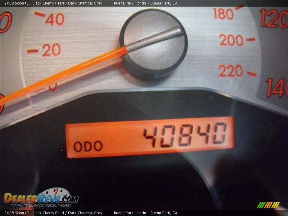 2008 Scion tC Black Cherry Pearl / Dark Charcoal Gray Photo #22