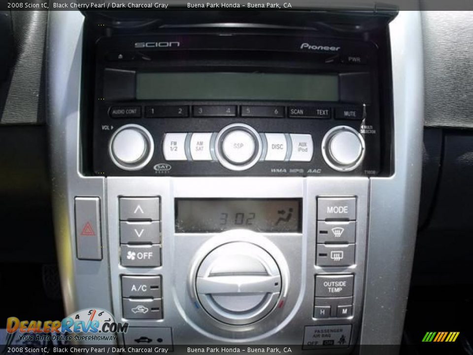 2008 Scion tC Black Cherry Pearl / Dark Charcoal Gray Photo #23