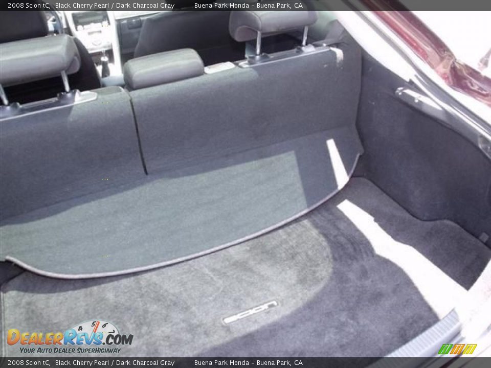 2008 Scion tC Black Cherry Pearl / Dark Charcoal Gray Photo #24