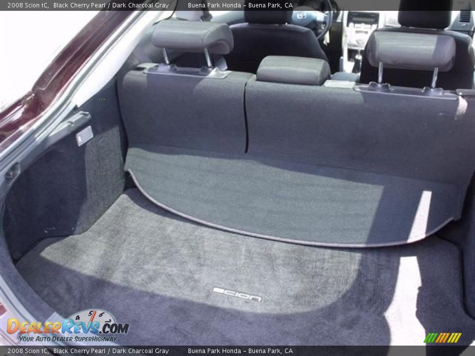 2008 Scion tC Black Cherry Pearl / Dark Charcoal Gray Photo #25