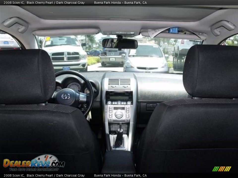 2008 Scion tC Black Cherry Pearl / Dark Charcoal Gray Photo #27