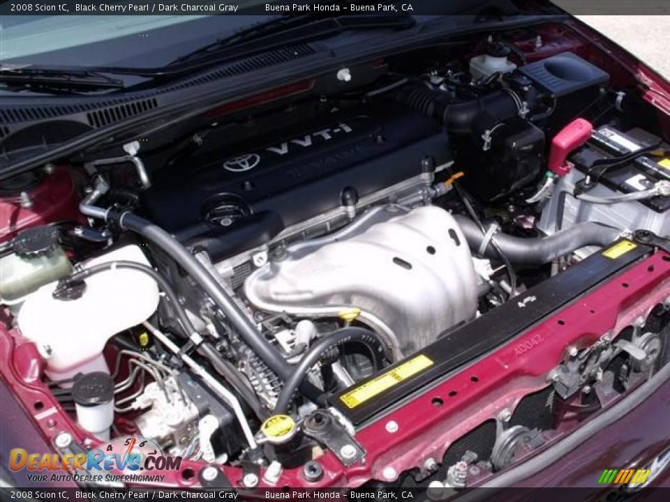 2008 Scion tC Black Cherry Pearl / Dark Charcoal Gray Photo #30