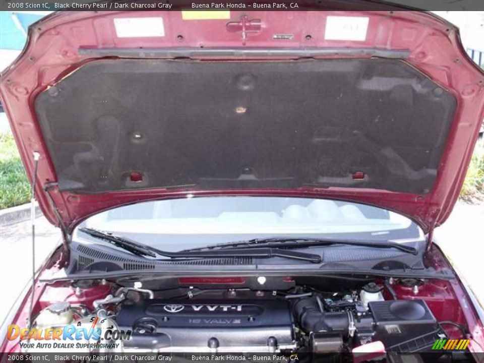 2008 Scion tC Black Cherry Pearl / Dark Charcoal Gray Photo #32