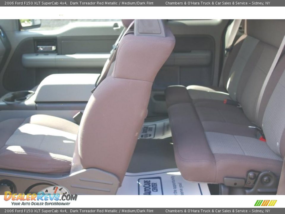 2006 Ford F150 XLT SuperCab 4x4 Dark Toreador Red Metallic / Medium/Dark Flint Photo #6