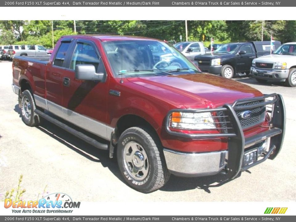 2006 Ford F150 XLT SuperCab 4x4 Dark Toreador Red Metallic / Medium/Dark Flint Photo #16