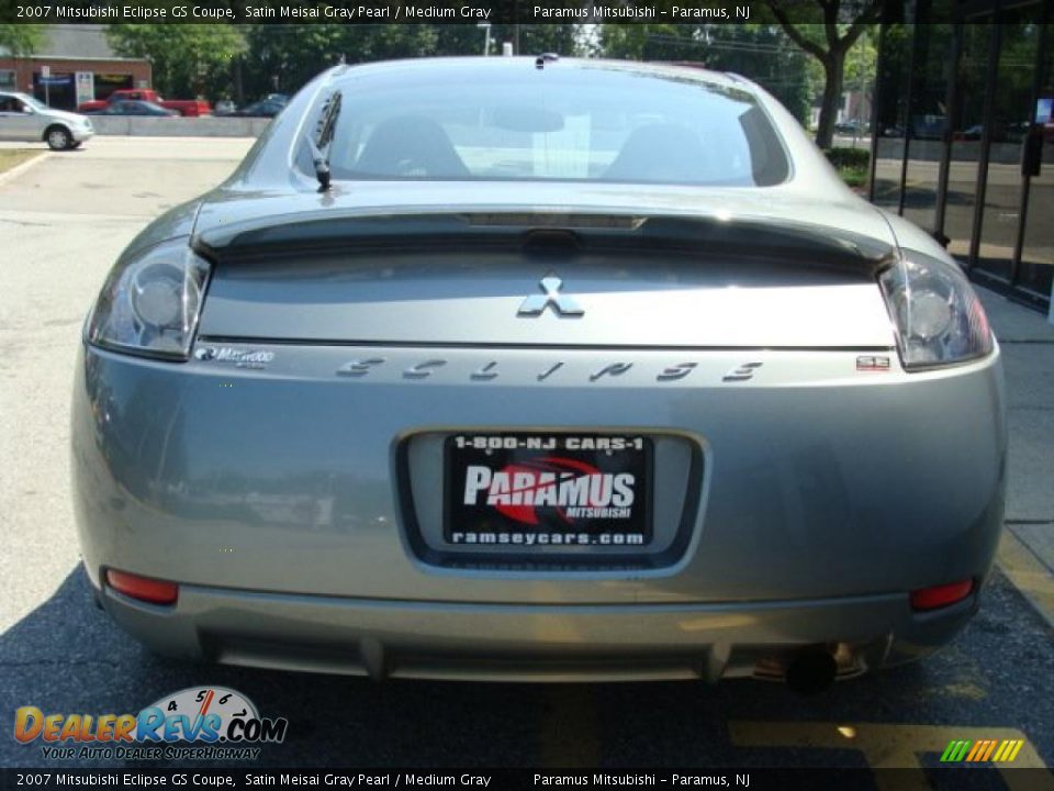 2007 Mitsubishi Eclipse GS Coupe Satin Meisai Gray Pearl / Medium Gray Photo #5