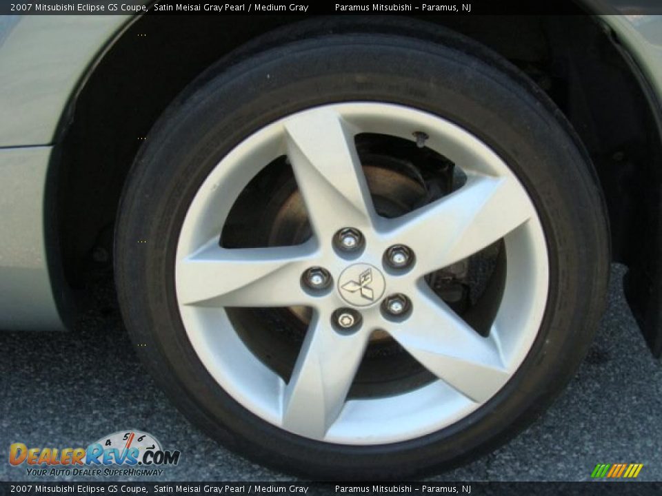 2007 Mitsubishi Eclipse GS Coupe Satin Meisai Gray Pearl / Medium Gray Photo #6