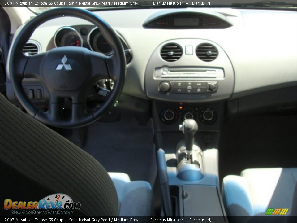 2007 Mitsubishi Eclipse GS Coupe Satin Meisai Gray Pearl / Medium Gray Photo #11