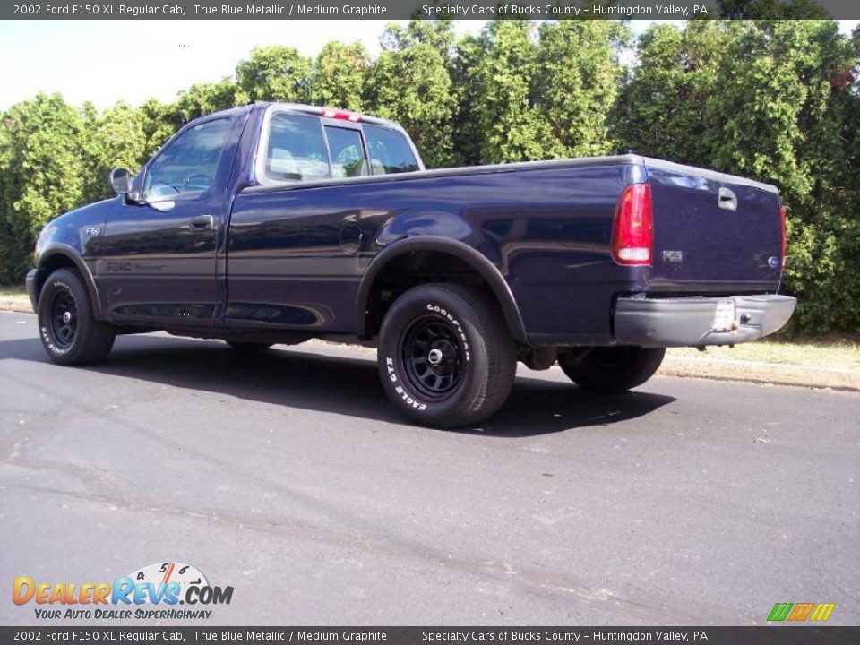 2002 Ford F150 XL Regular Cab True Blue Metallic / Medium Graphite Photo #14