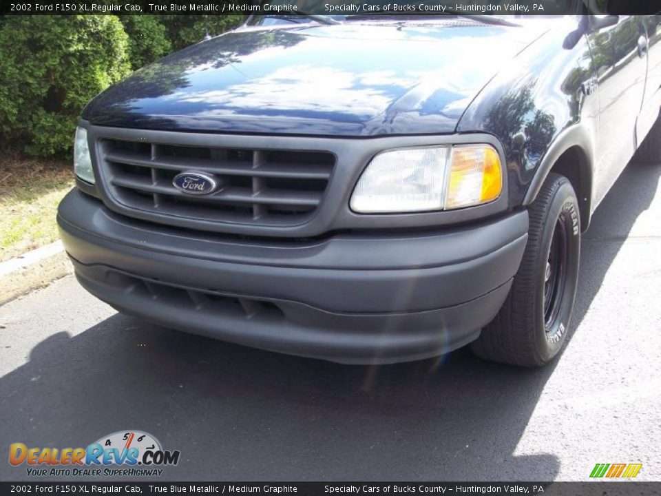 2002 Ford F150 XL Regular Cab True Blue Metallic / Medium Graphite Photo #21