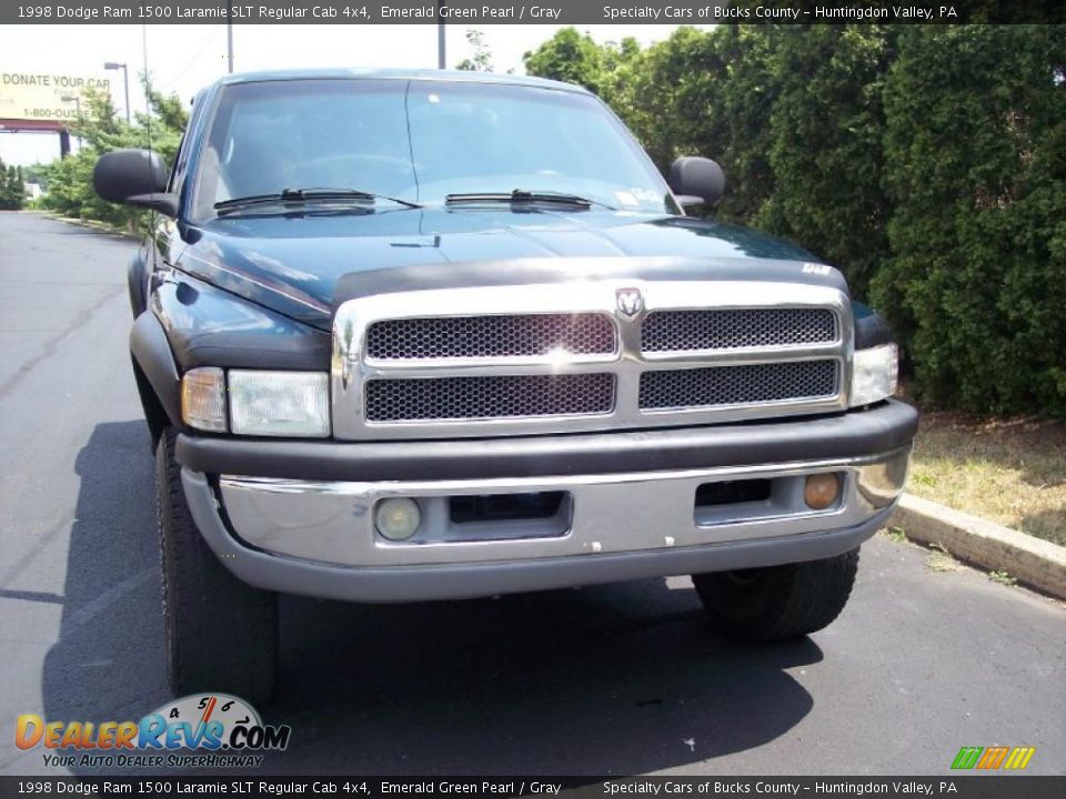 1998 Dodge Ram 1500 Laramie SLT Regular Cab 4x4 Emerald Green Pearl / Gray Photo #11