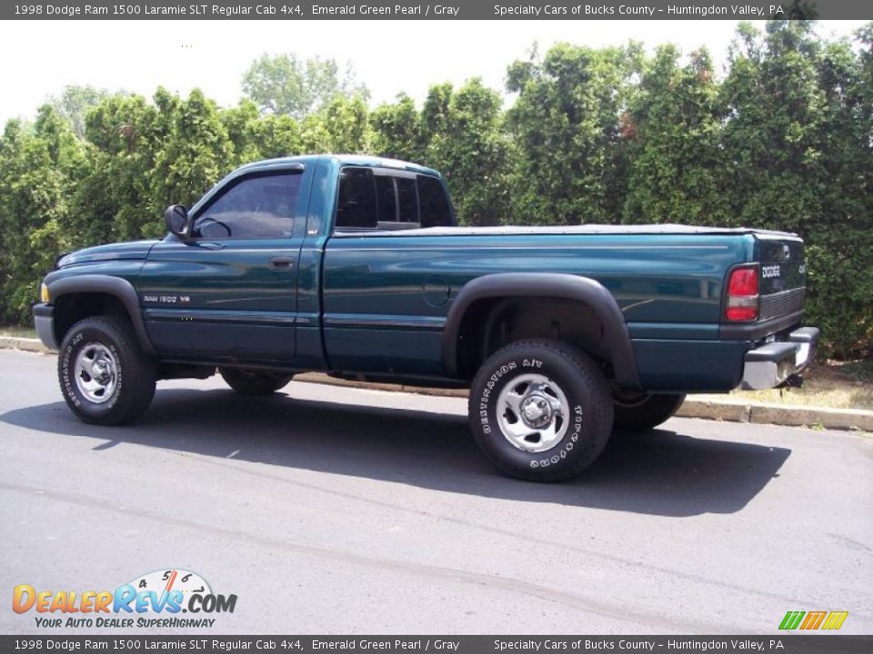 1998 Dodge Ram 1500 Laramie SLT Regular Cab 4x4 Emerald Green Pearl / Gray Photo #16