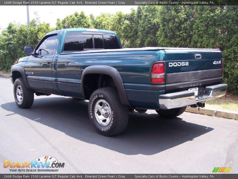 1998 Dodge Ram 1500 Laramie SLT Regular Cab 4x4 Emerald Green Pearl / Gray Photo #17