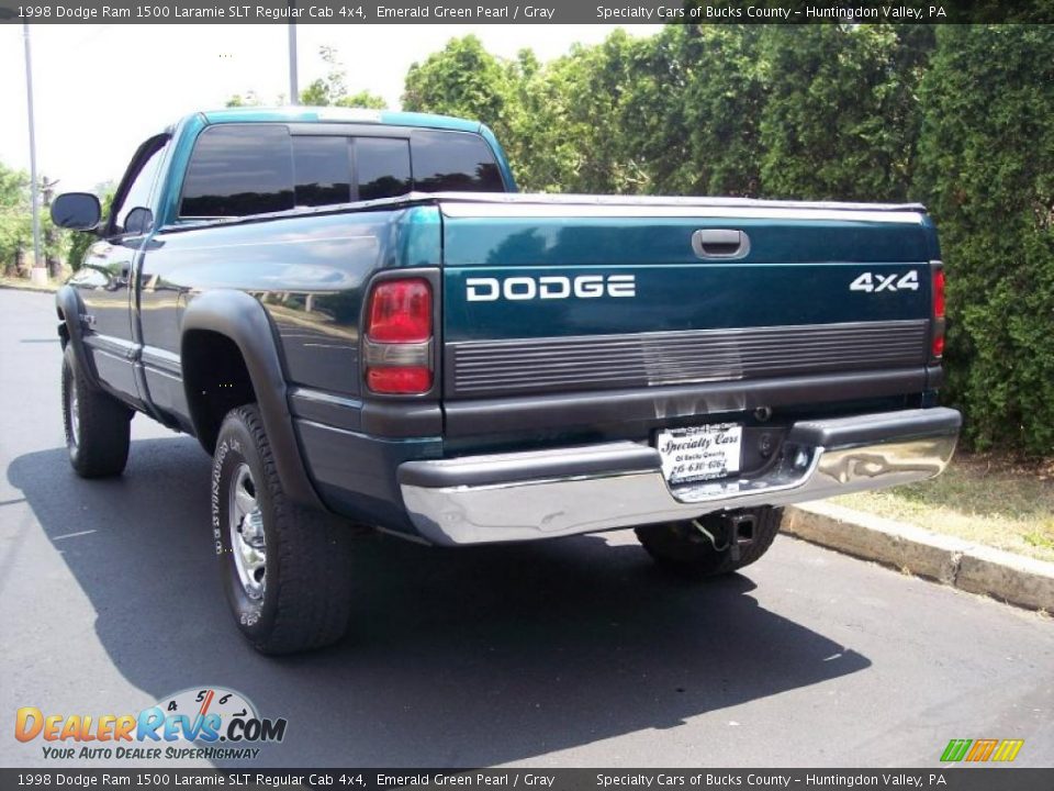 1998 Dodge Ram 1500 Laramie SLT Regular Cab 4x4 Emerald Green Pearl / Gray Photo #18