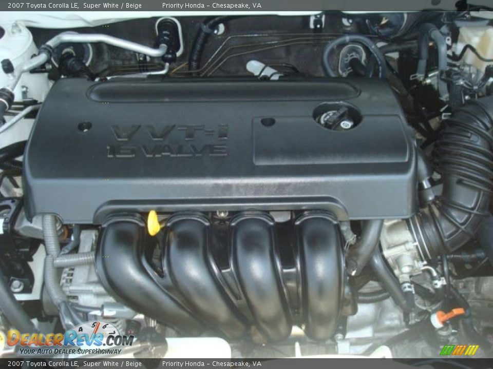 2007 Toyota Corolla LE Super White / Beige Photo #19