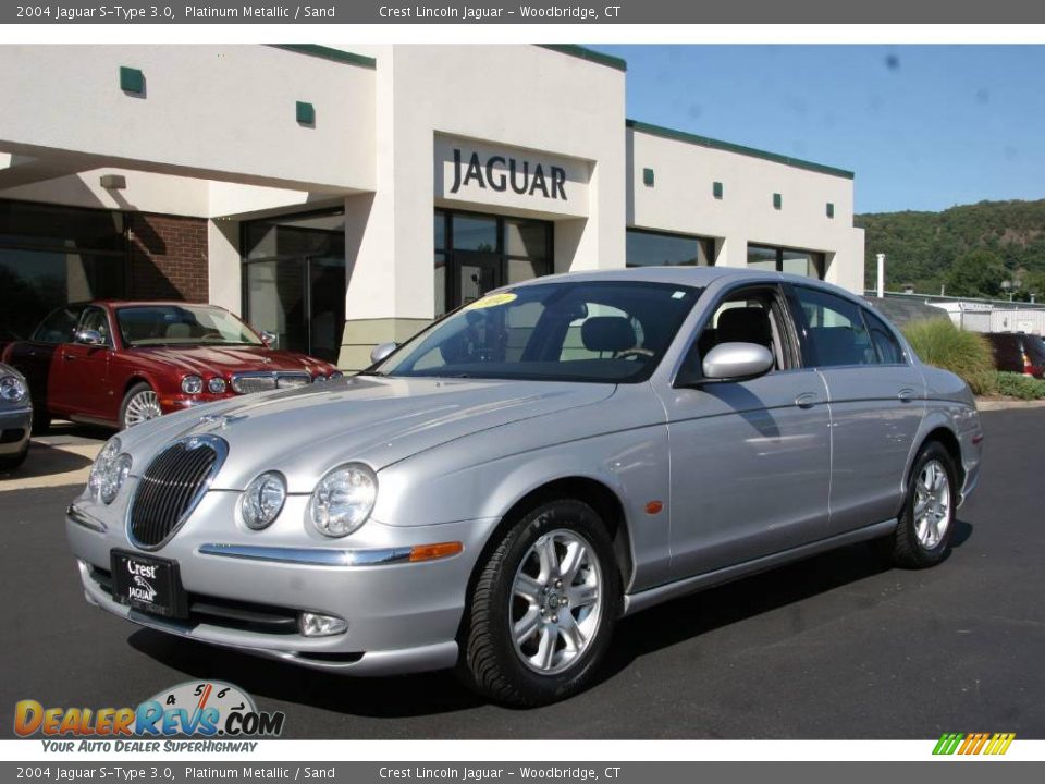 2004 Jaguar S-Type 3.0 Platinum Metallic / Sand Photo #1