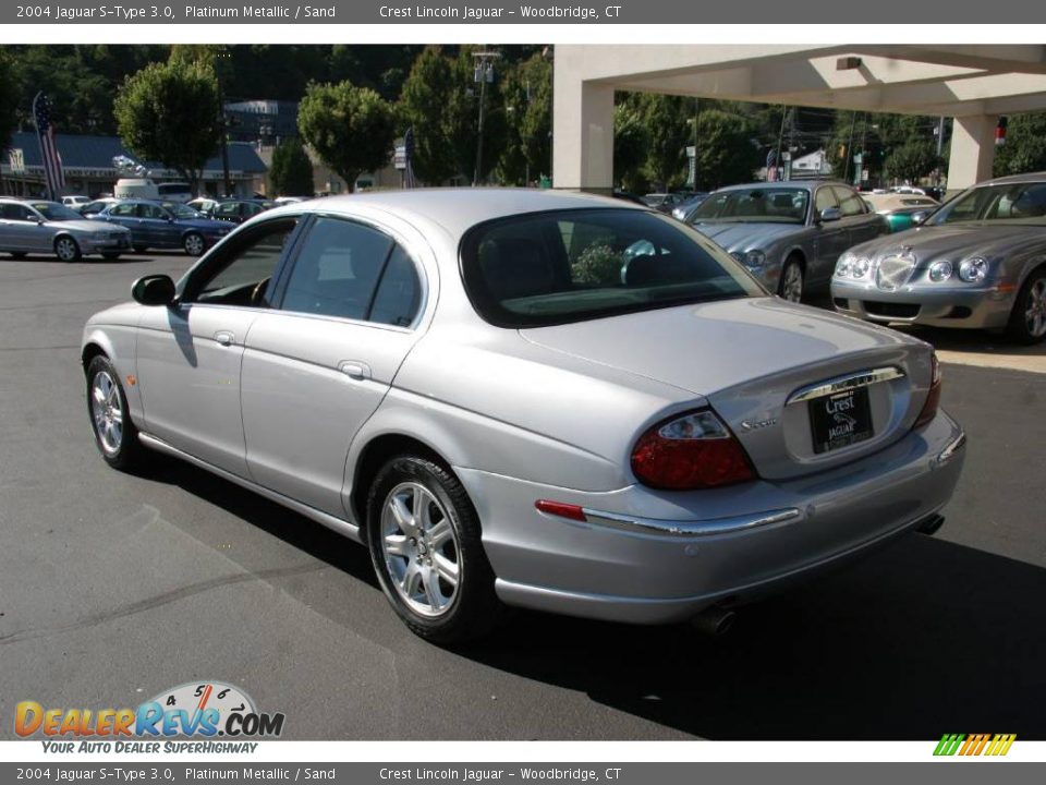 2004 Jaguar S-Type 3.0 Platinum Metallic / Sand Photo #3