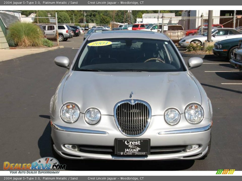 2004 Jaguar S-Type 3.0 Platinum Metallic / Sand Photo #8