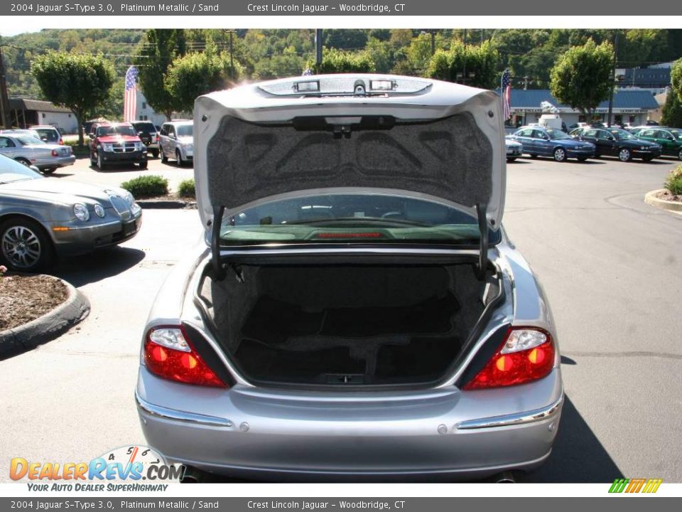 2004 Jaguar S-Type 3.0 Platinum Metallic / Sand Photo #9
