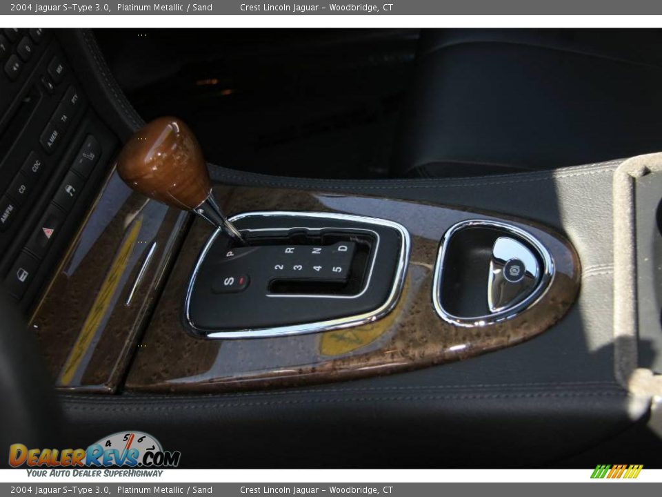 2004 Jaguar S-Type 3.0 Platinum Metallic / Sand Photo #16