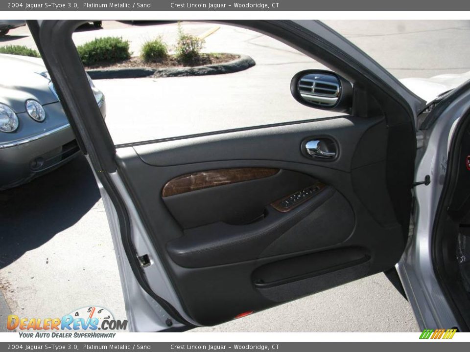 2004 Jaguar S-Type 3.0 Platinum Metallic / Sand Photo #18