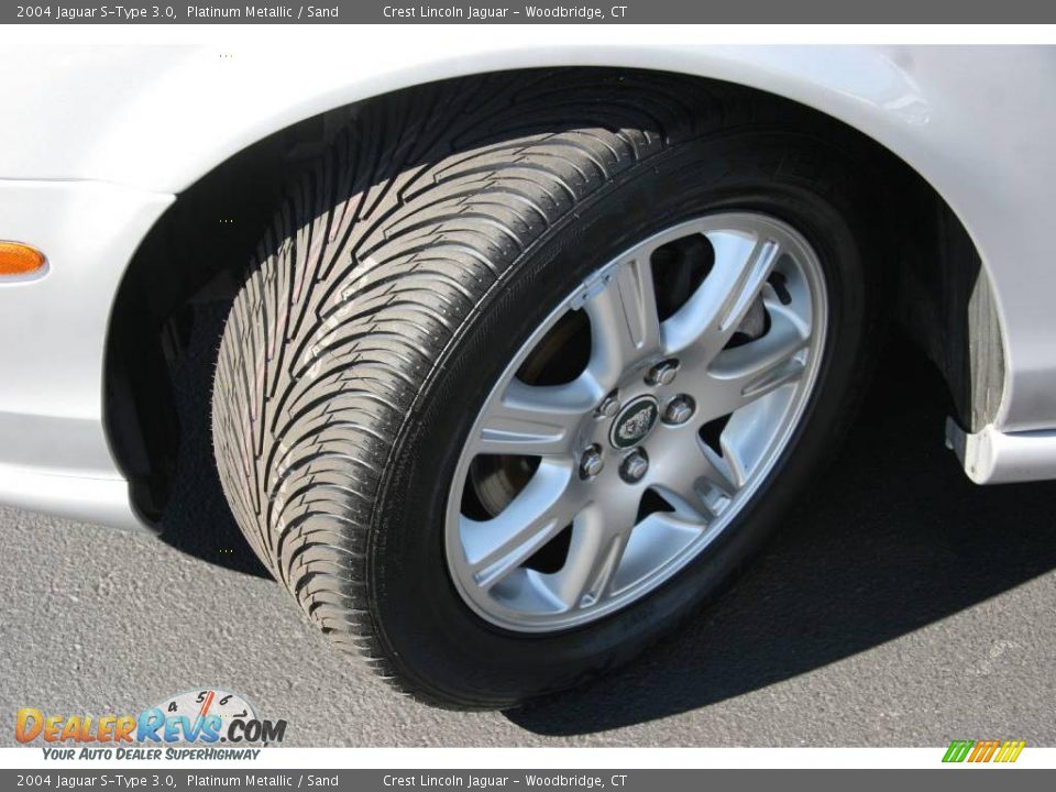 2004 Jaguar S-Type 3.0 Platinum Metallic / Sand Photo #22