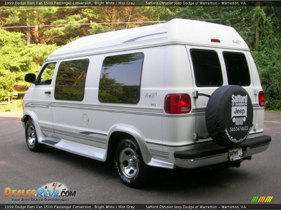 1999 Dodge Ram Van 1500 Passenger Conversion Bright White / Mist Gray Photo #11