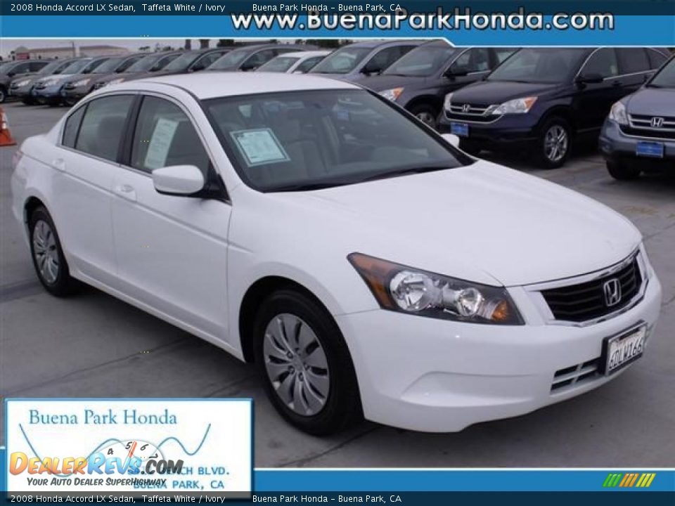 2008 Honda Accord LX Sedan Taffeta White / Ivory Photo #1