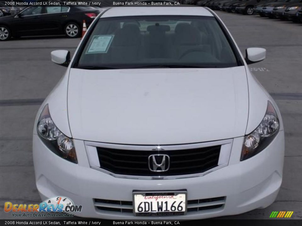 2008 Honda Accord LX Sedan Taffeta White / Ivory Photo #2