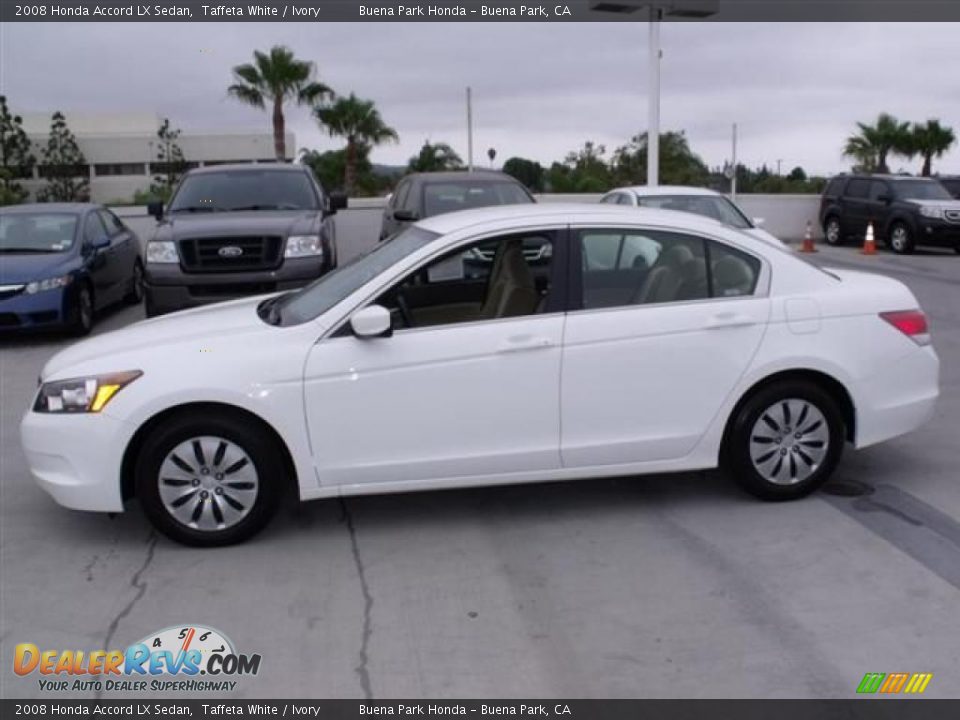 2008 Honda Accord LX Sedan Taffeta White / Ivory Photo #4