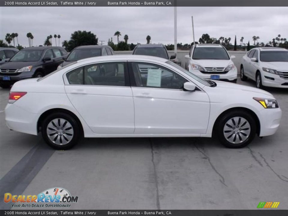 2008 Honda Accord LX Sedan Taffeta White / Ivory Photo #8