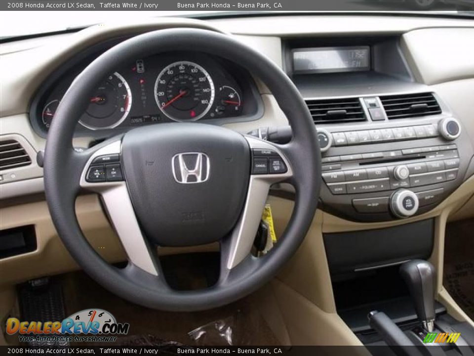 2008 Honda Accord LX Sedan Taffeta White / Ivory Photo #17