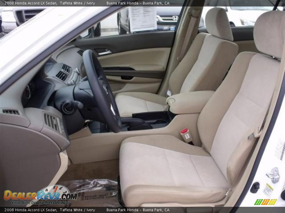 2008 Honda Accord LX Sedan Taffeta White / Ivory Photo #18