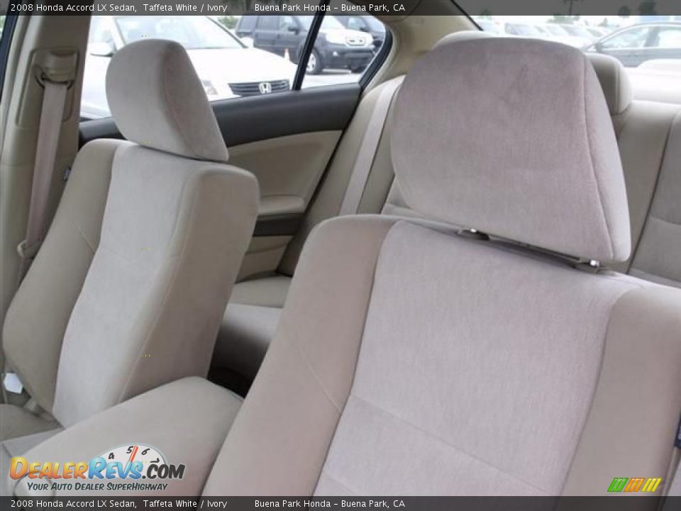 2008 Honda Accord LX Sedan Taffeta White / Ivory Photo #21