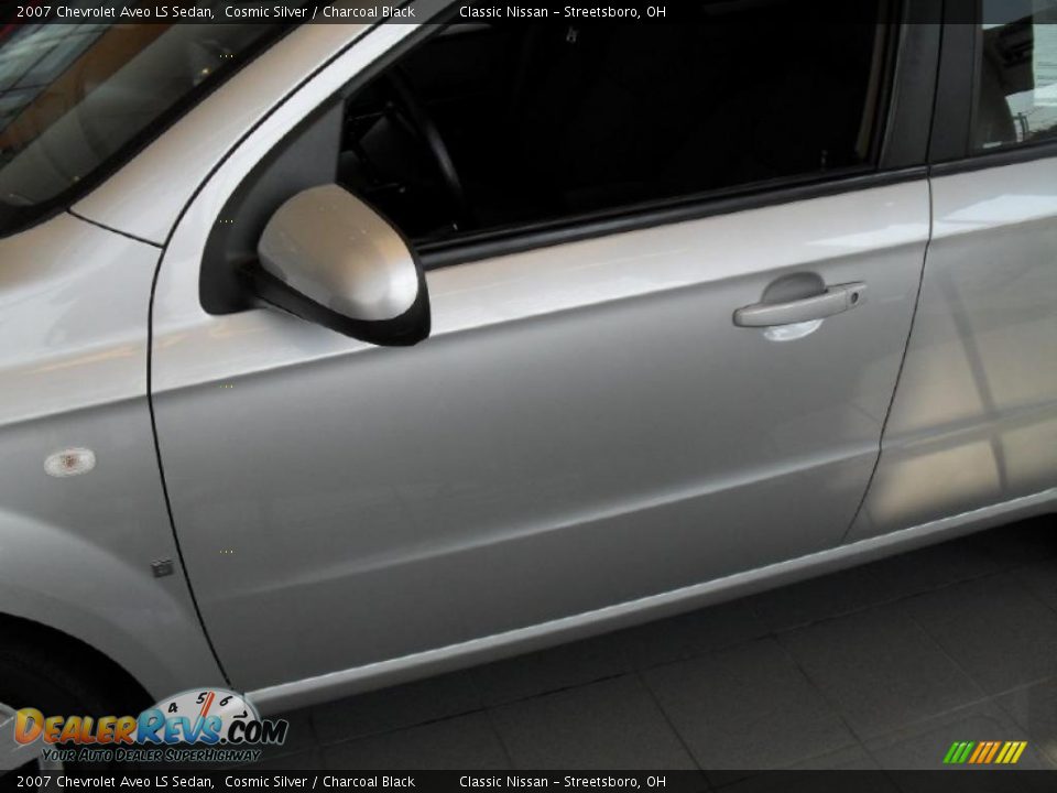 2007 Chevrolet Aveo LS Sedan Cosmic Silver / Charcoal Black Photo #3