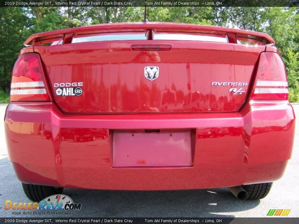 2009 Dodge Avenger SXT Inferno Red Crystal Pearl / Dark Slate Gray Photo #6