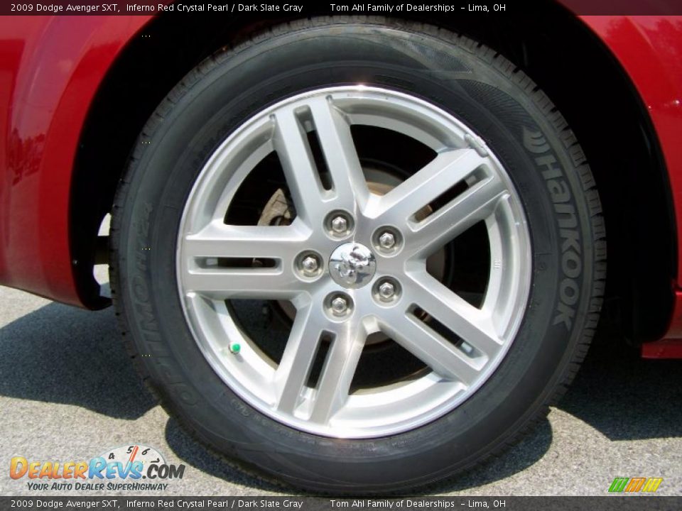 2009 Dodge Avenger SXT Inferno Red Crystal Pearl / Dark Slate Gray Photo #8