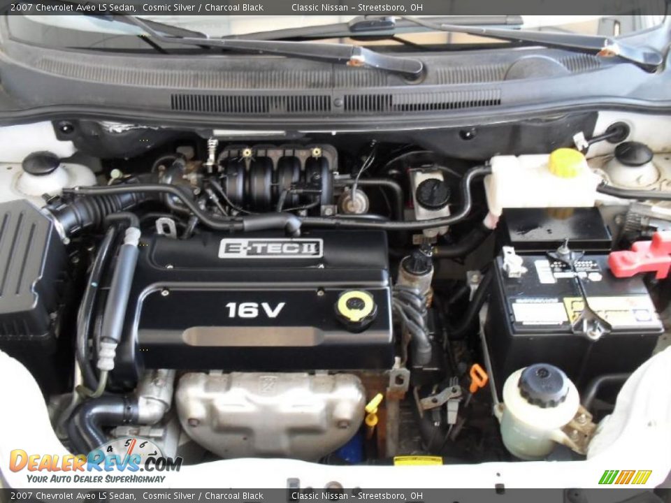 2007 Chevrolet Aveo LS Sedan Cosmic Silver / Charcoal Black Photo #23