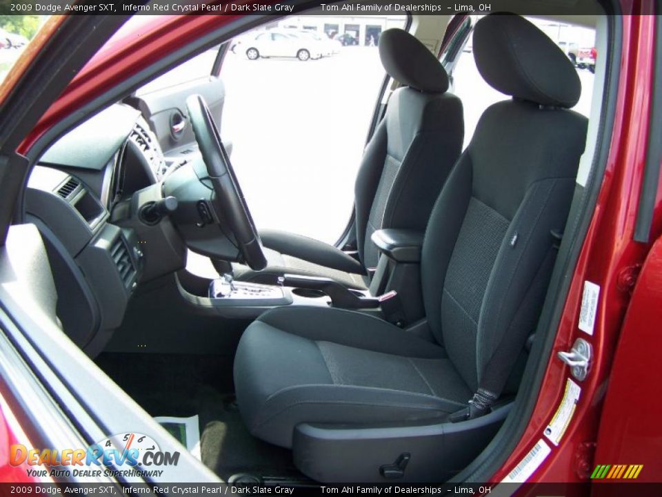 2009 Dodge Avenger SXT Inferno Red Crystal Pearl / Dark Slate Gray Photo #9