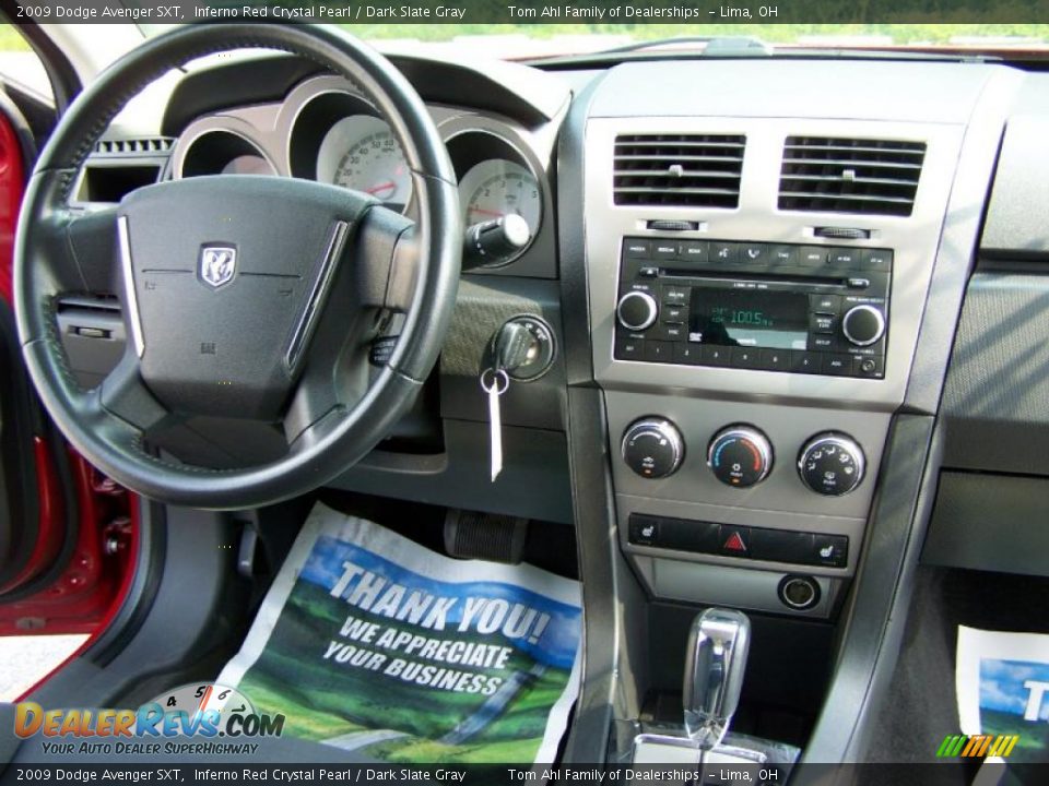 2009 Dodge Avenger SXT Inferno Red Crystal Pearl / Dark Slate Gray Photo #15