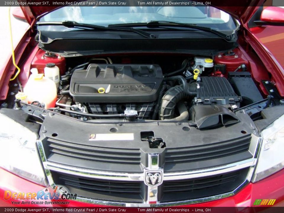 2009 Dodge Avenger SXT Inferno Red Crystal Pearl / Dark Slate Gray Photo #16