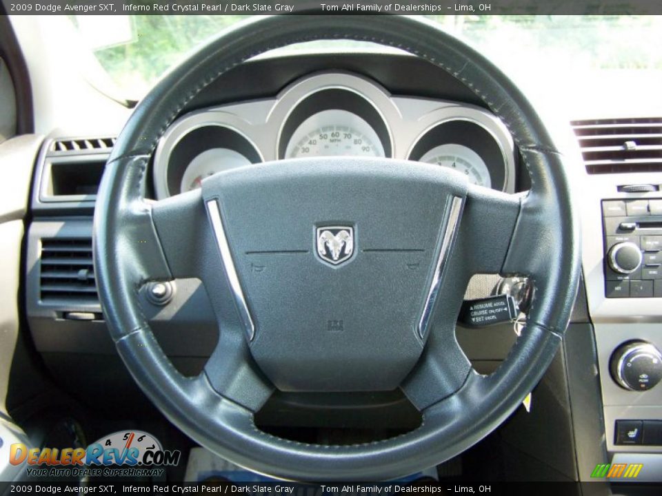 2009 Dodge Avenger SXT Inferno Red Crystal Pearl / Dark Slate Gray Photo #18